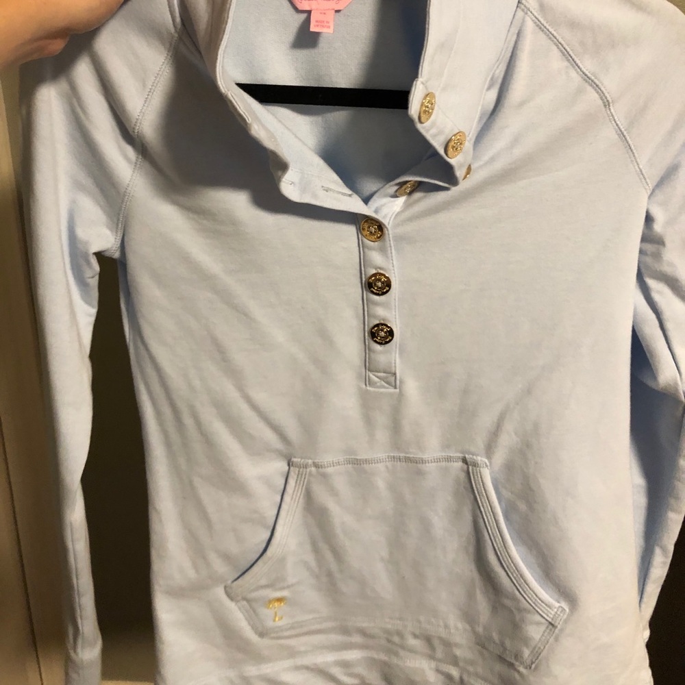 Lilly Pulitzer light blue popover